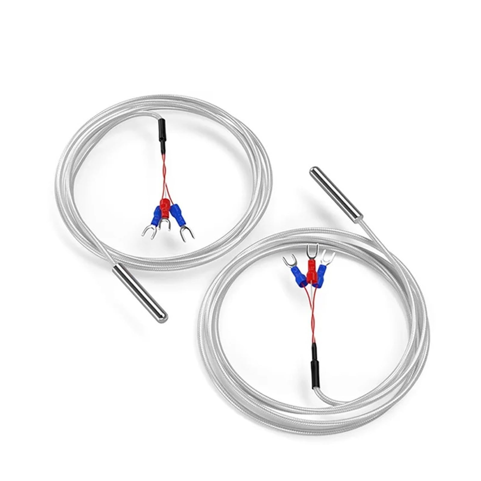 Czujnik temperatury, 1 sztuka, typ plug-in, 5 x 30 mm, sonda PT100, czujnik temperatury, opór termiczny, 0,5/1/2/3/5 m, wodoszczelny 3-żyłowy kabel (PT100 typ 3 m)