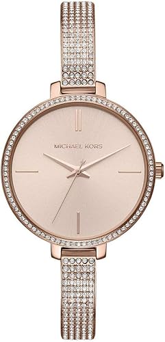 Michael Kors - Reloj de cuarzo para mujer con correa de acero inoxidable