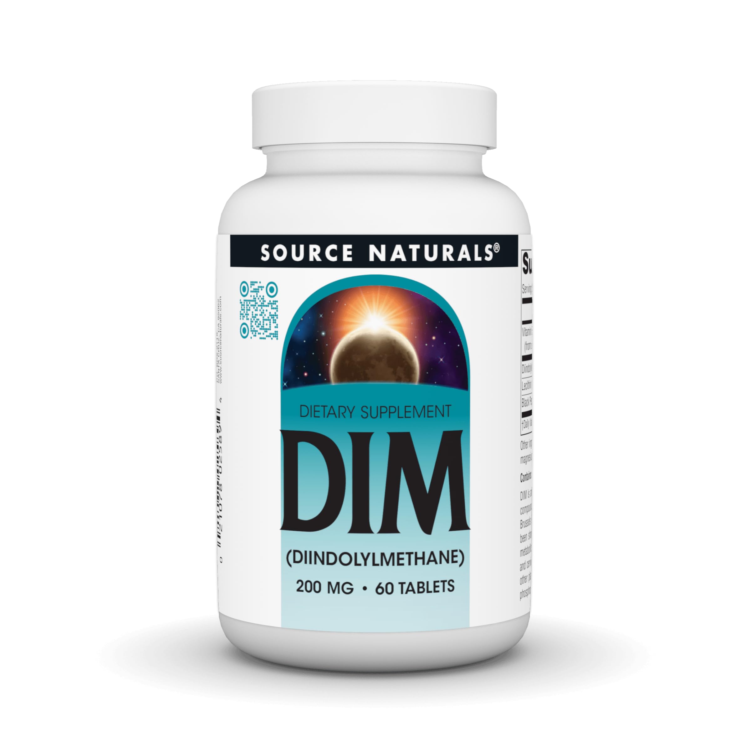 Bron Naturals DIM, Diindolylmethaan 200mg met BioPerine, Vitamine E & More - 60 tabletten
