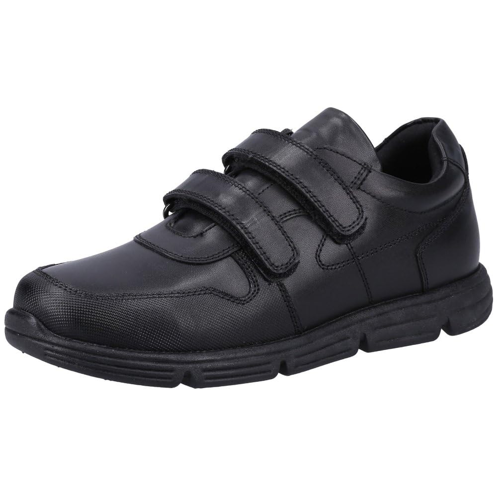 Hush Puppies Lucas JNR Boys Black School Shoes - Infant 11