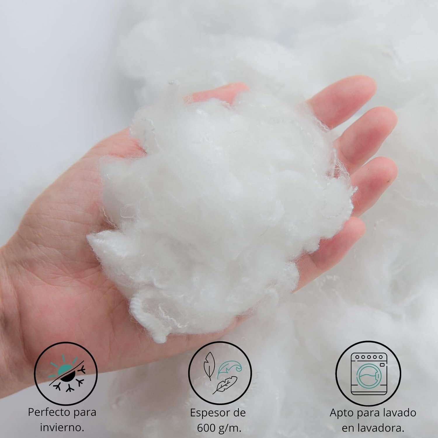 MORE FREE Relleno Nórdico de Fibra Hueca, 400gr/m²,Color Blanco,Dermoprotector,Transpirable,Suave y antiácaros, Reversible Varias Medidas (Cama 150/160-220 x 240 cm)