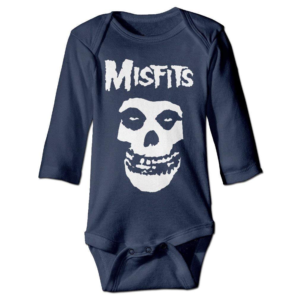 PengshiliuCute Misfits Baby Climbing Long Sleeve Onesie 6-12 Month Navy