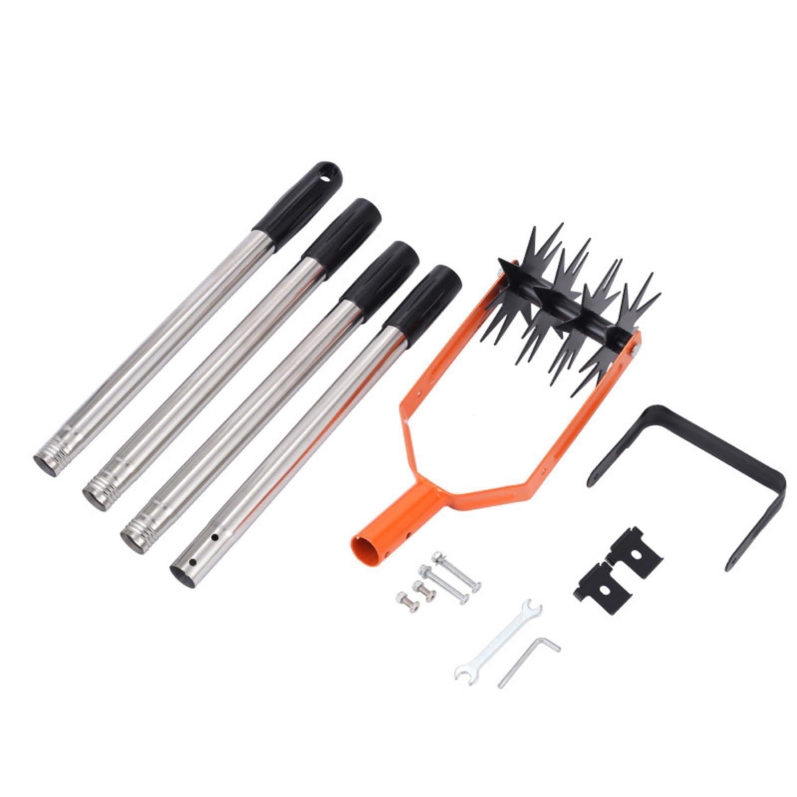 Apglsxy Section 4 Standing Position Soil Cultivator Tool With Rotating Cutter And Adjustable Handle For Comfortable Gardening Tiller Cultivator Manual