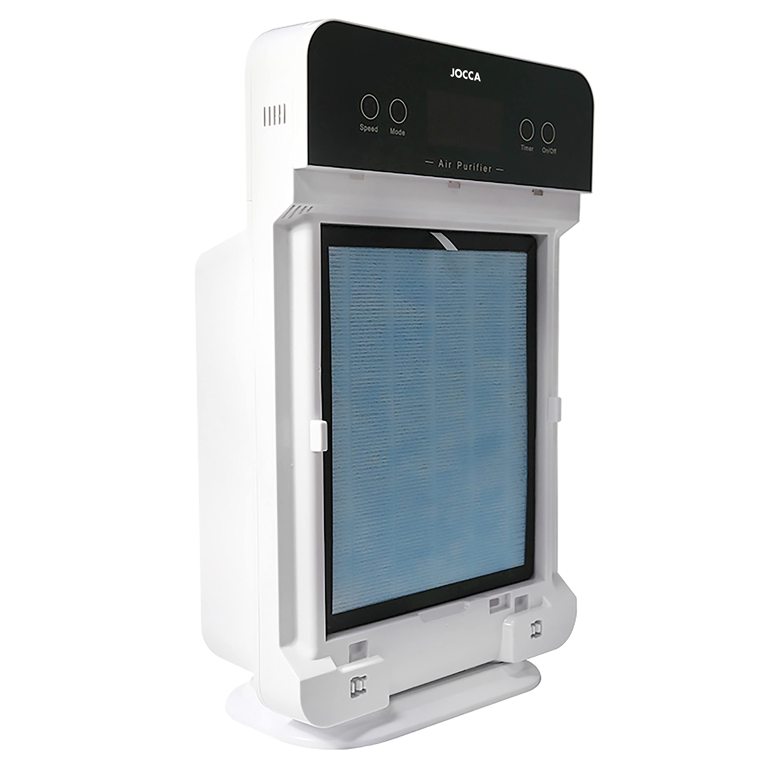 Jocca - Purificador de Aire con Filtro HEPA para Alergias Estacionales | Captura y elimina alérgenos | Filtro HEPA 13 | Temporizador y Programador | Incluye mando a distancia| hasta 30m²| Luz UV