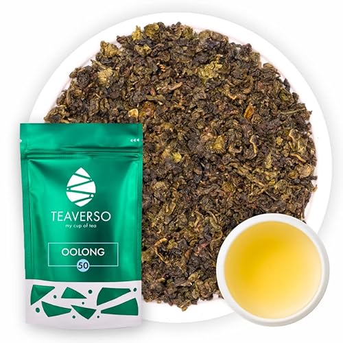 TEAVERSO Oolong Tee, Hochwertiger Chinesischer Tee, Lose Blätter, Ausgewählte Teeblätter, Reiner Oolongtee aus China, Feinste Teeselection, Aromabeutel mit Zippverschluss, Hand Gepflückt, 100g… Cover