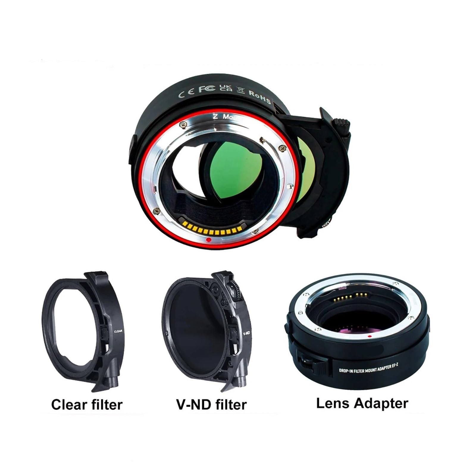 Lens Adapter, Compatible con Adaptador de Lente Canon EF a Nikon Z AF