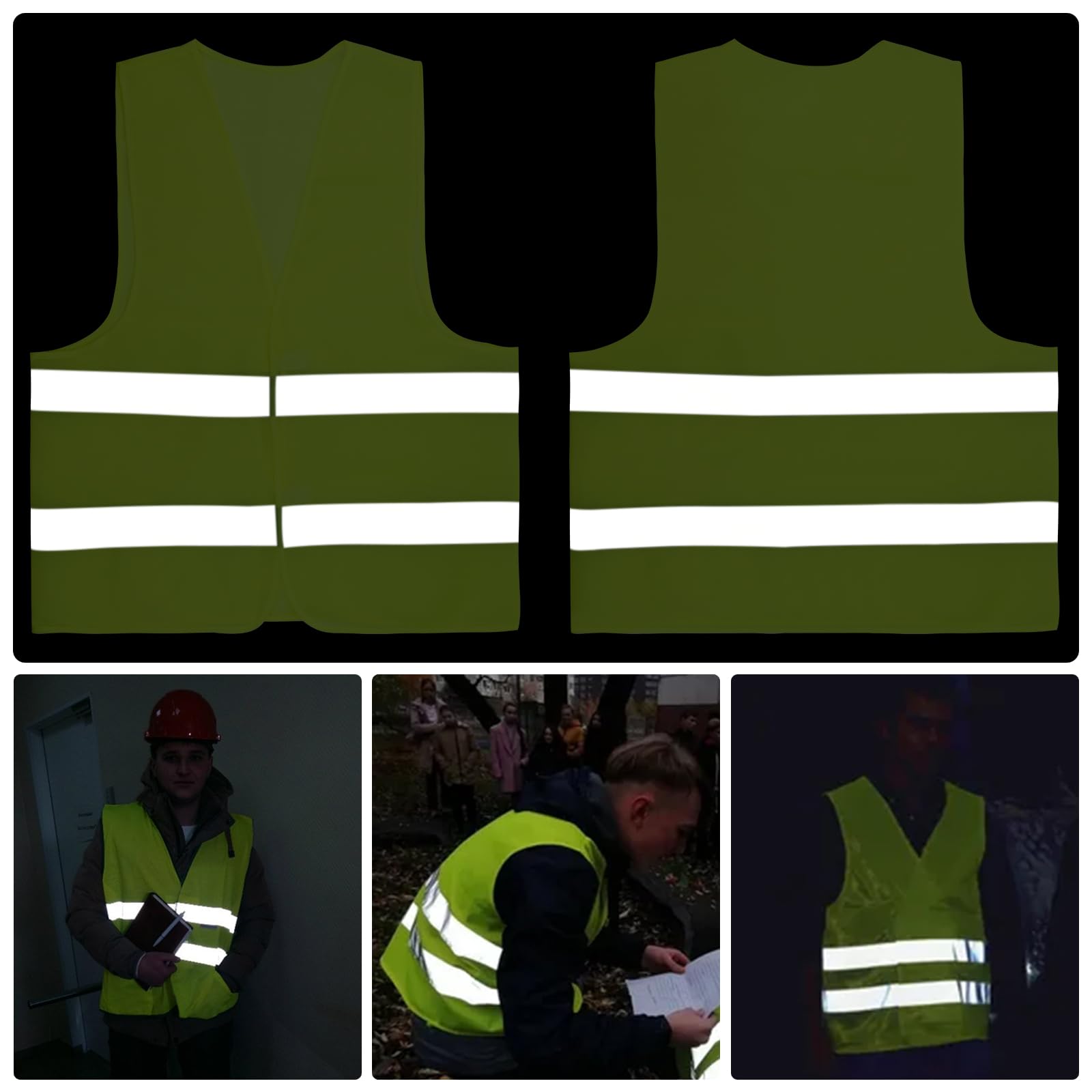 Vvikizy Gilet De Sécurité Réfléchissant Pour Vélo Course Fluorescent Jaune M - Auto