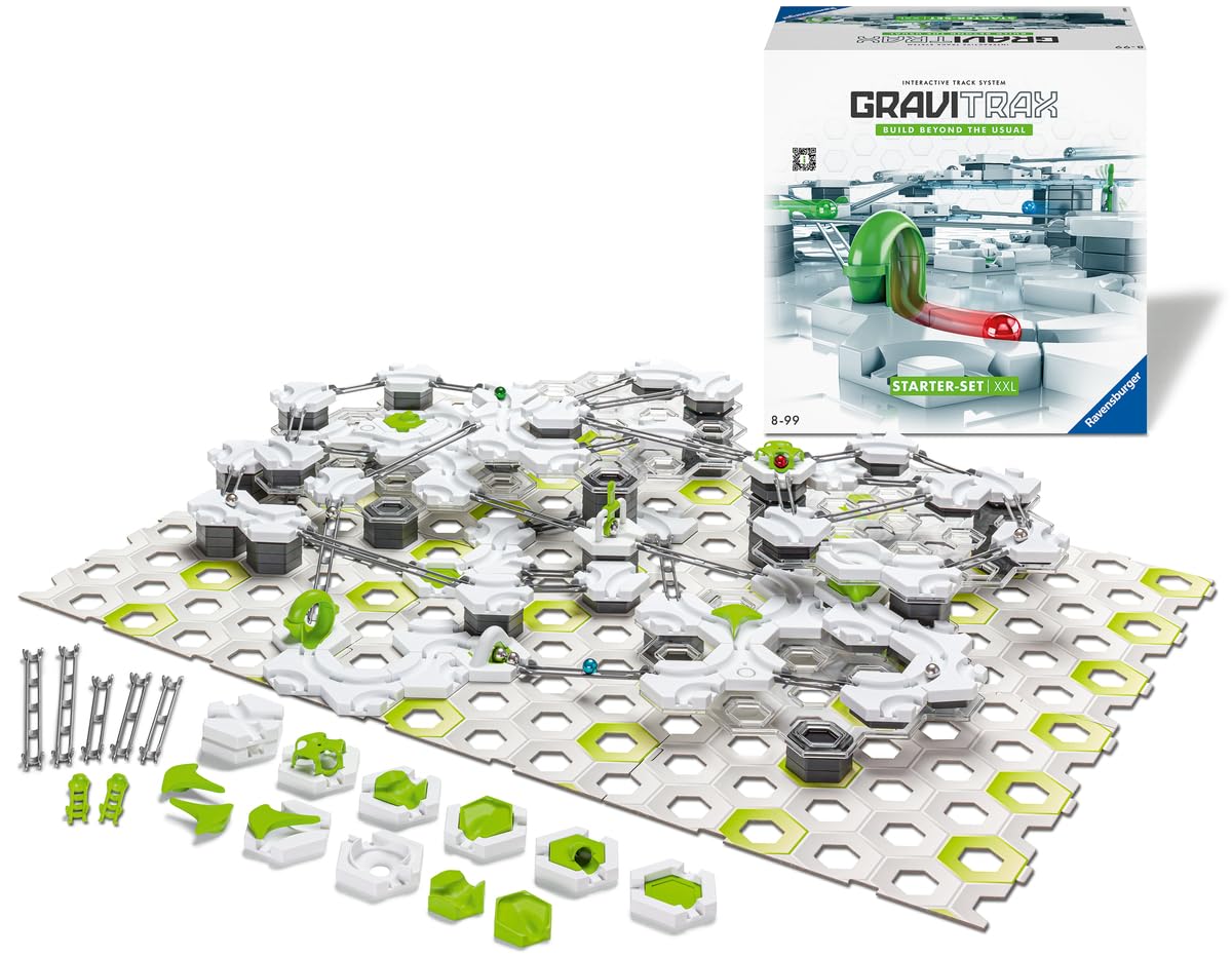 Ravensburger - Gravitrax - Starter Set XXL 242 pièces - Circuit de Billes - Jeu de Construction créatif - Parcours de Billes à Construire - Dès 8 Ans - Version française - 22416
