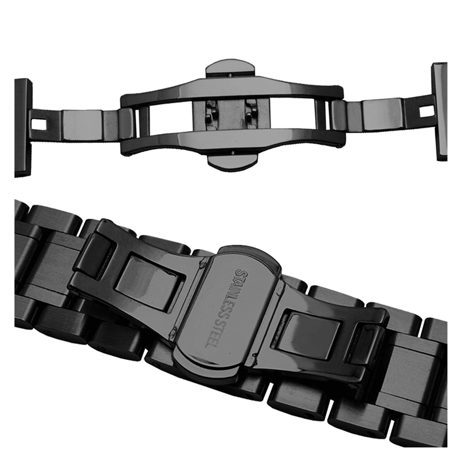 Bracelet de rechange en acier inoxydable de 20 mm et 22 mm, 22mm