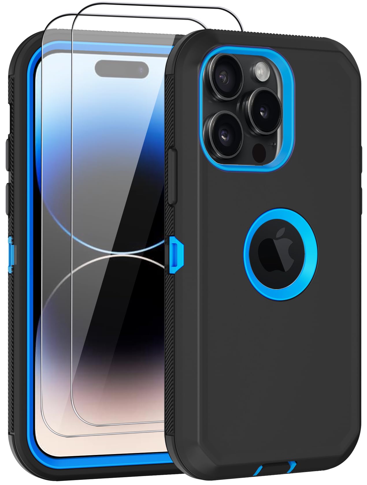 Aimoll-88 for iPhone 14 Pro Case, with 2 Screen Protector Shockproof Military-Grade Protection, Rugged Frame an-Scratch Dropproof Heavy Duty