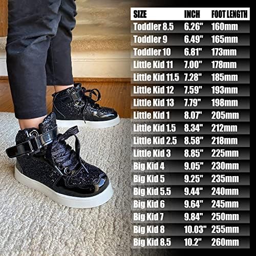 Wooowyet Glitter Shoes Kids High Top Sneakers for Boys Girls Gift Party Birthday Christmas Halloween2