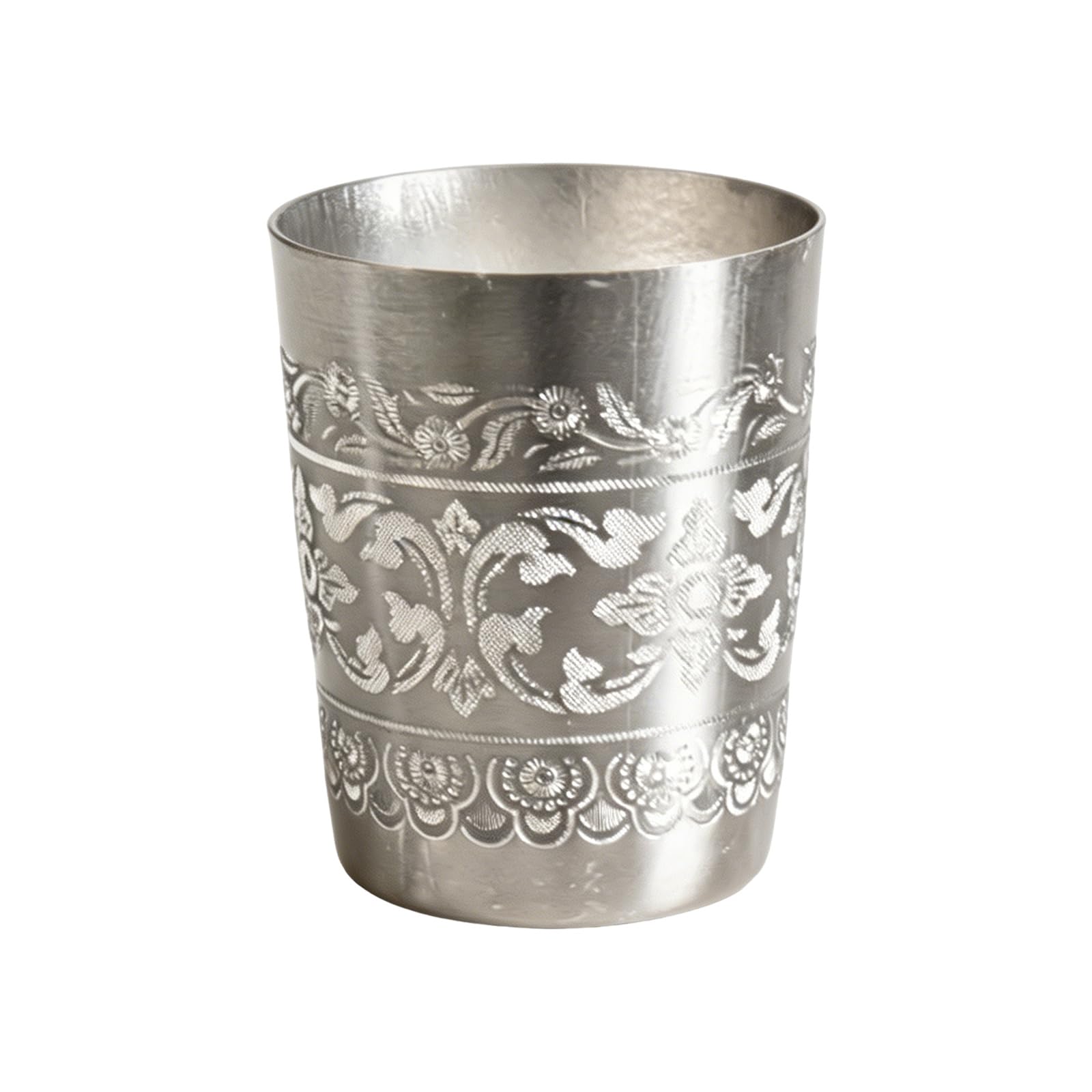 our fave Thai Traditional Design Drinking Cups Thai Styles Tin Cup Portable Camping Cup Stackable Water Cups for Restaurant Tin