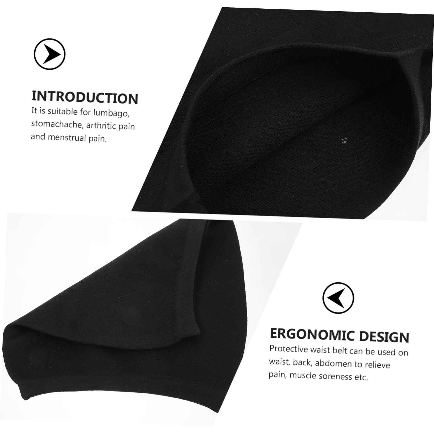 KOMBIUDA Lumbar Support Belt Waist Protection Warm Back Support for Winter Comfort