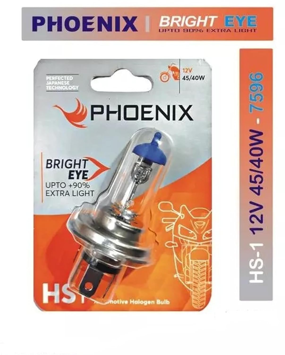 PHOENIX Bright Eye HS1 - Perfected Japanese Technology, Halogen Headlight Bulb for Two‑Wheeler Bike & Scooter, 12V 45/40W, 90% Extra Light, (Pack of 1)-image-28