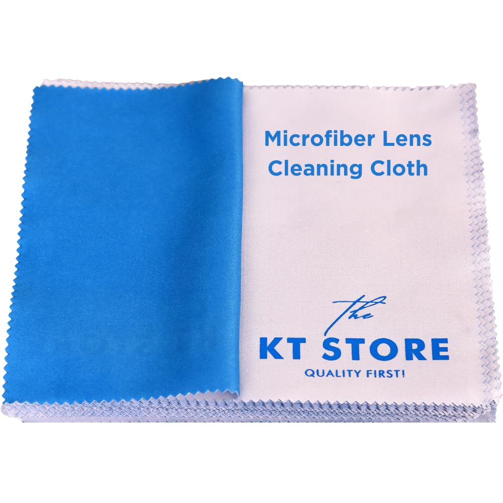 Kt Microfiber Lens Cleaning Cloths | Pack Of 7 | Size - 7 X 6 Inches |Microfiber Lens Cleaning Kit For Laptop, Spectacles, Sunglasses, Mobile & More | Lens Cleaner For Spectacles | Blue