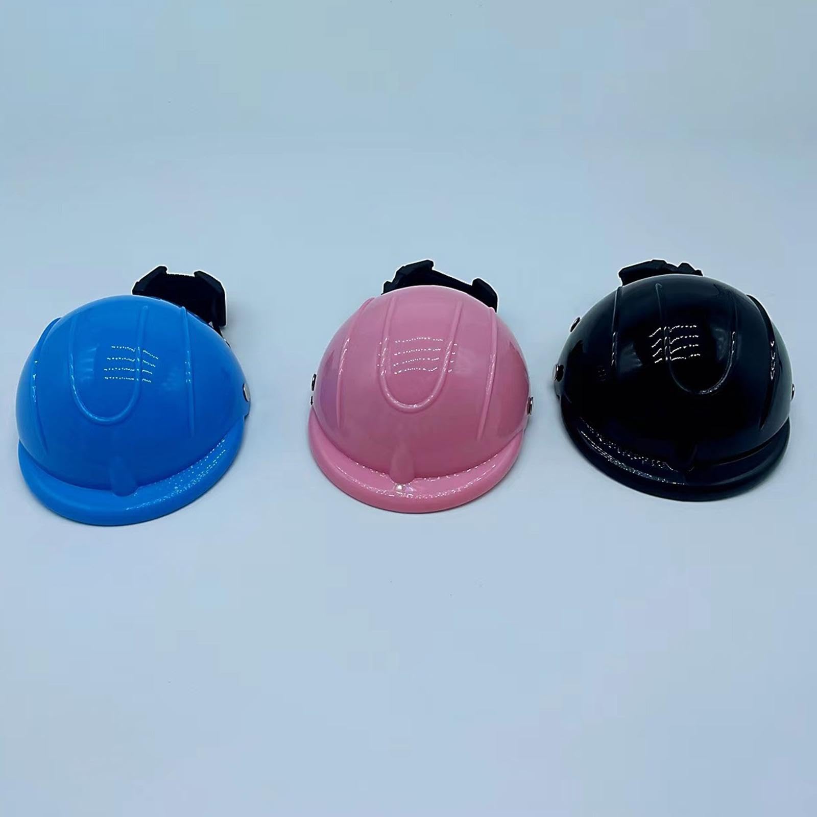 Enakshi® Pet Helmet Adjustable Strap Adorable Dog Hard Hat for Hiking Small Dogs Cats L Pink|Pet Supplies | Dog Supplies | Clothing & Shoes