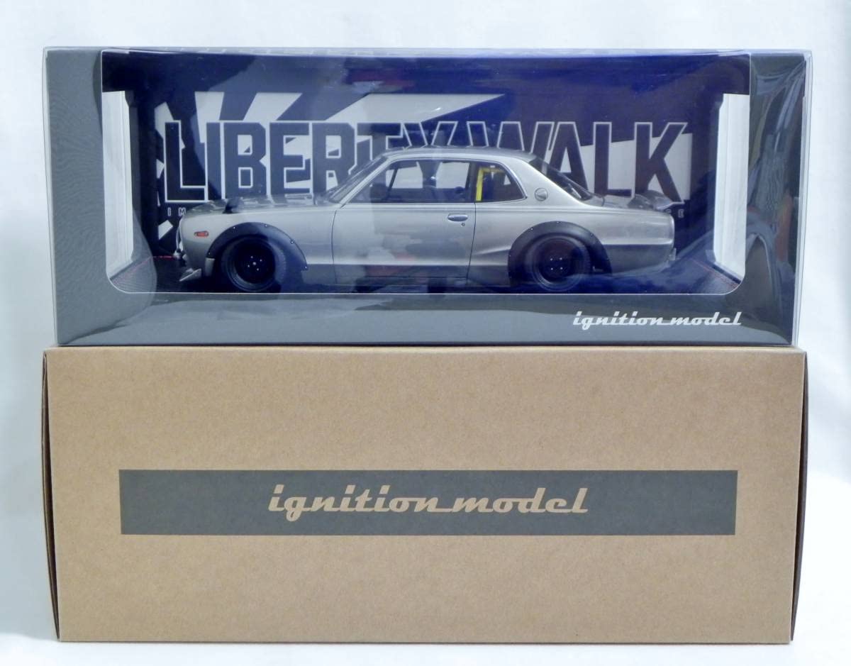 Amazon.co.jp: IG 0438 1/18 LB-WORKS Hakosuka 2 Door Silver 