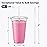 AOZITA [100 Sets] 16 oz Clear Plastic Cups With Lids and Straws, Disposable Cups With Lids for Iced Coffee, Smoothie, Milkshake and Cold Drinks (New-16-100)