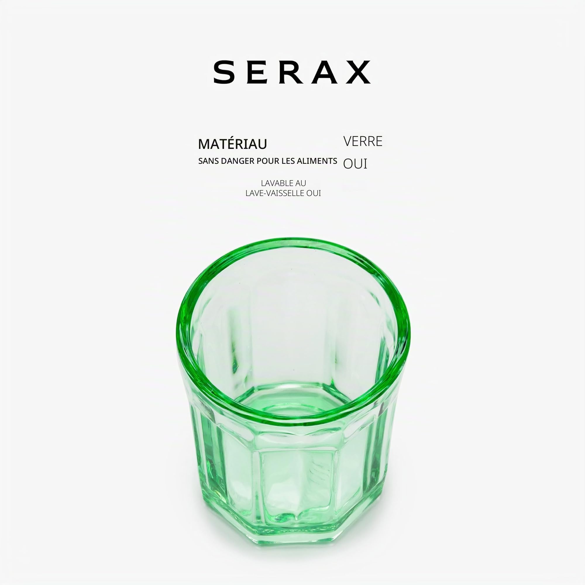 Serax Verre 22cl Poisson & Poisson Vert