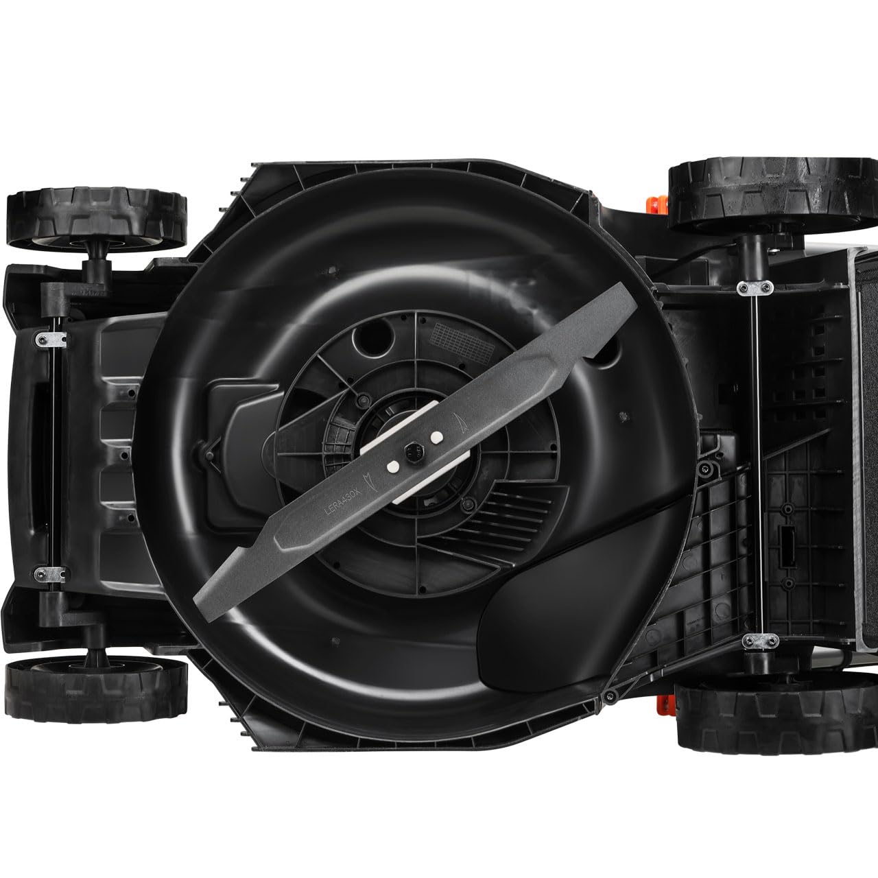 FUXTEC Tondeuse à Gazon sans Fil 40V (2x20V) E2RM43 Set Batteries et Chargeur - Largeur De Coupe 43cm, 40L