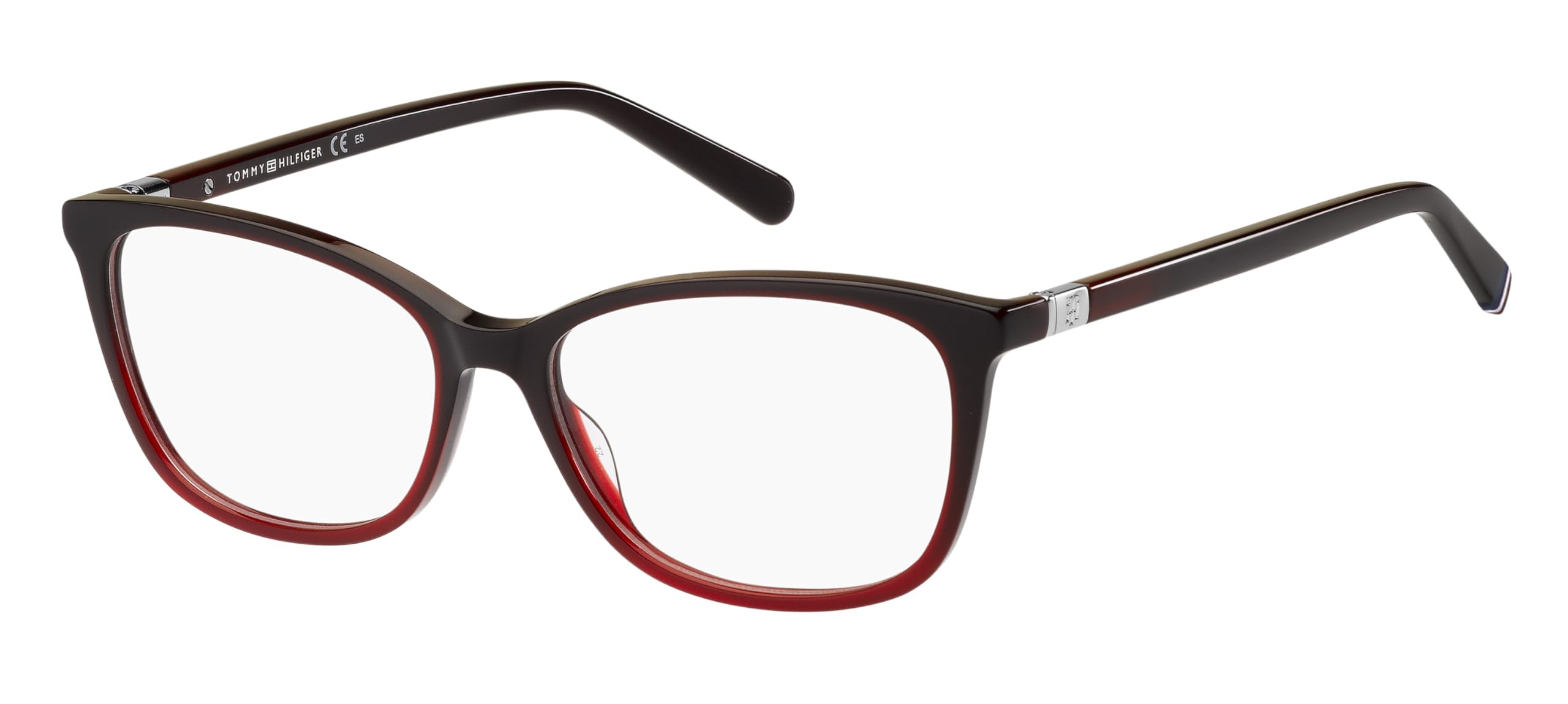 Tommy Hilfiger TH 1965 Ladies Rectangular Eyeglass Frame - Made of Acetate (Includes Glasses Case)