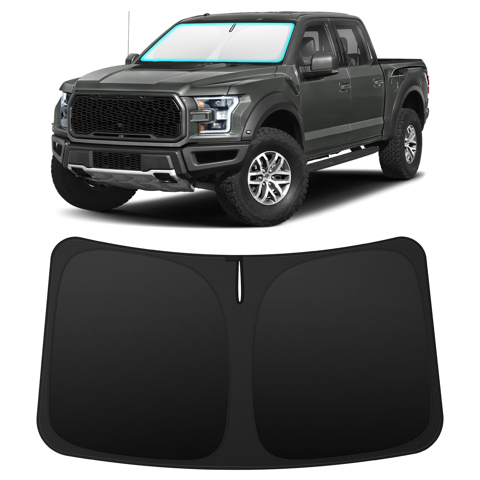 INSAUTO Custom Fit Windshield Sun Shade for Ford F150 2015-2020
