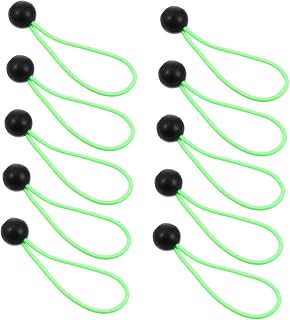 OSALADI 10pcs Tent Bungee Cord Tents Tarp Straps Spring Ties Spring Link Buckle Canopy Tie Rope Tent Guyline Rope Heavy Duty Tie Down Cords Elastic Rope Tie Down Elastic Cord