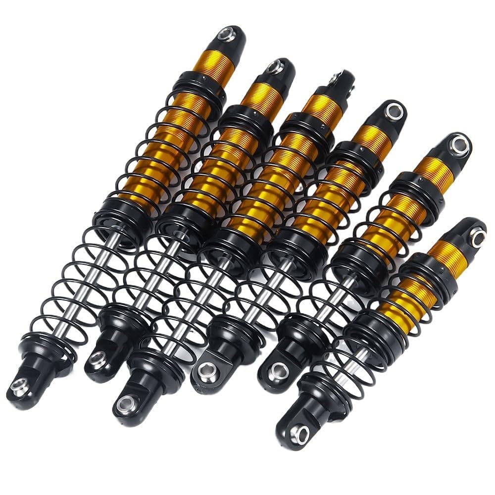 4 szt. metalowy amortyzator olejowy 70/80/90/100/110/120 mm do Axial SCX10 90046 TRX-4 TRX-6 1/10 RC Crawler Car Parts(90mm 4Pcs)