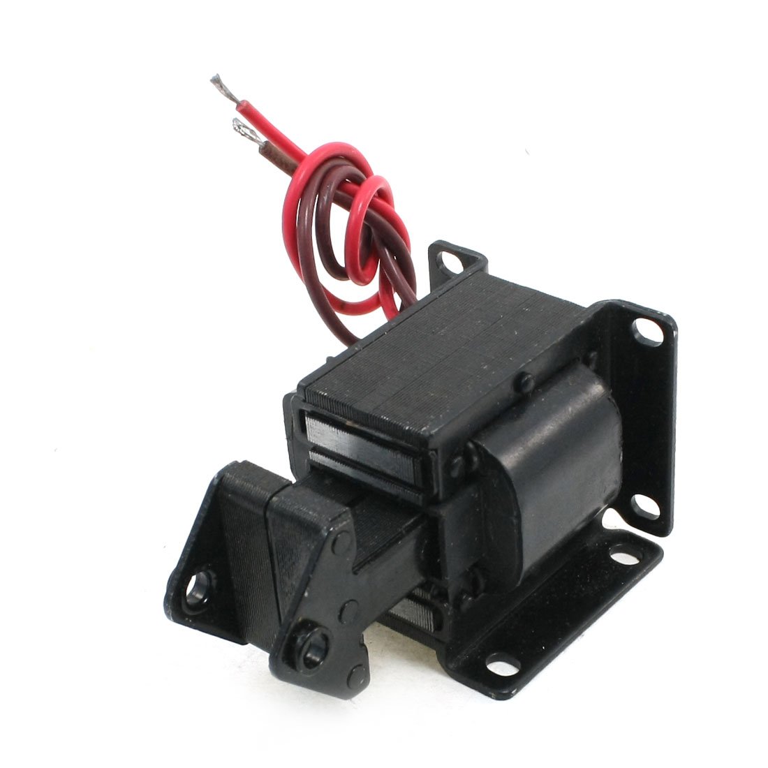 Sourcing Map Black Sourcingmap Sa-2502 14.7N Force 15Mm Stroke Tractive Ac Solenoid Electromagnet 220V