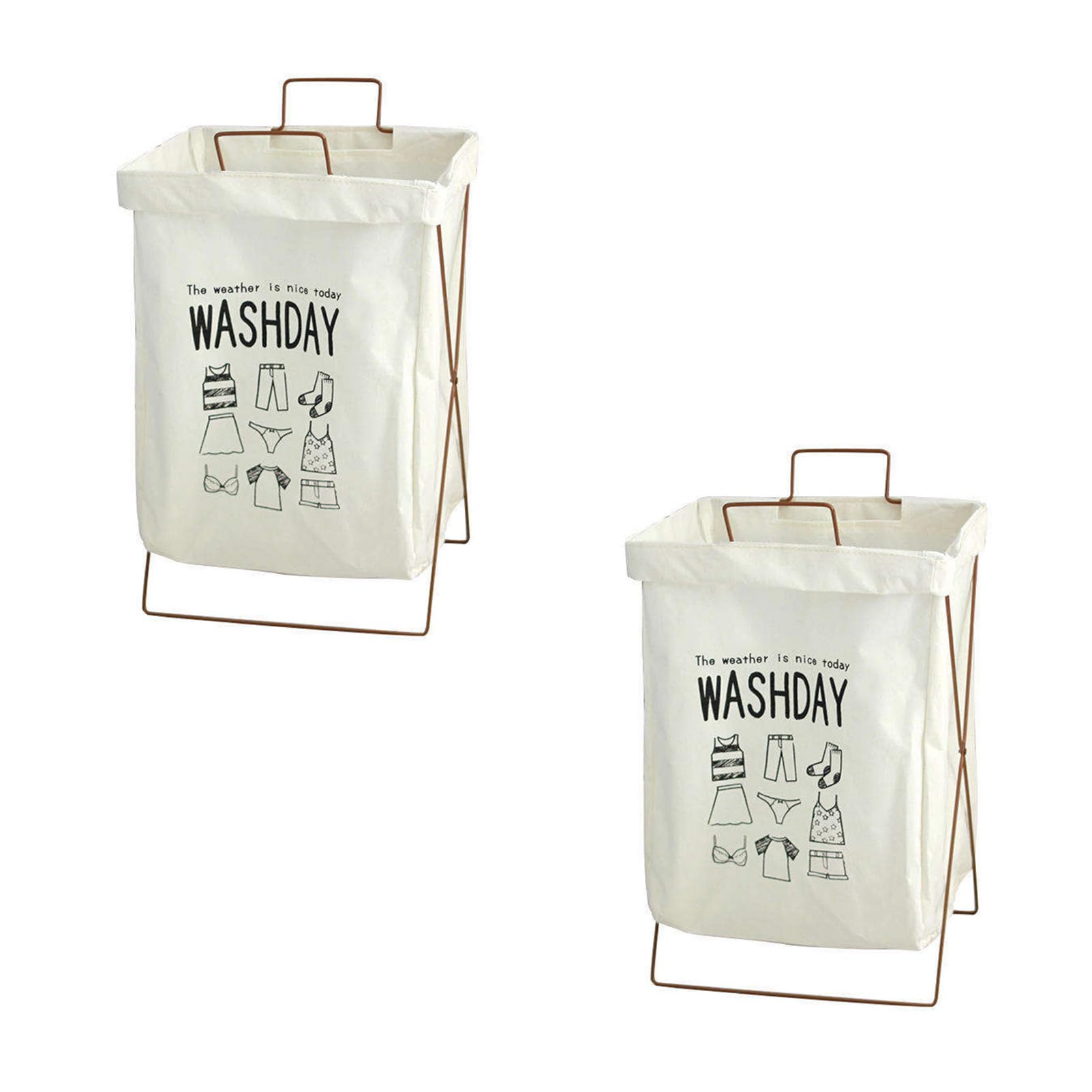 Large Capacity Cotton Linen Dirty Clothes Basket, Multifunctional Folding Storage Basket, Household Laundry Basket