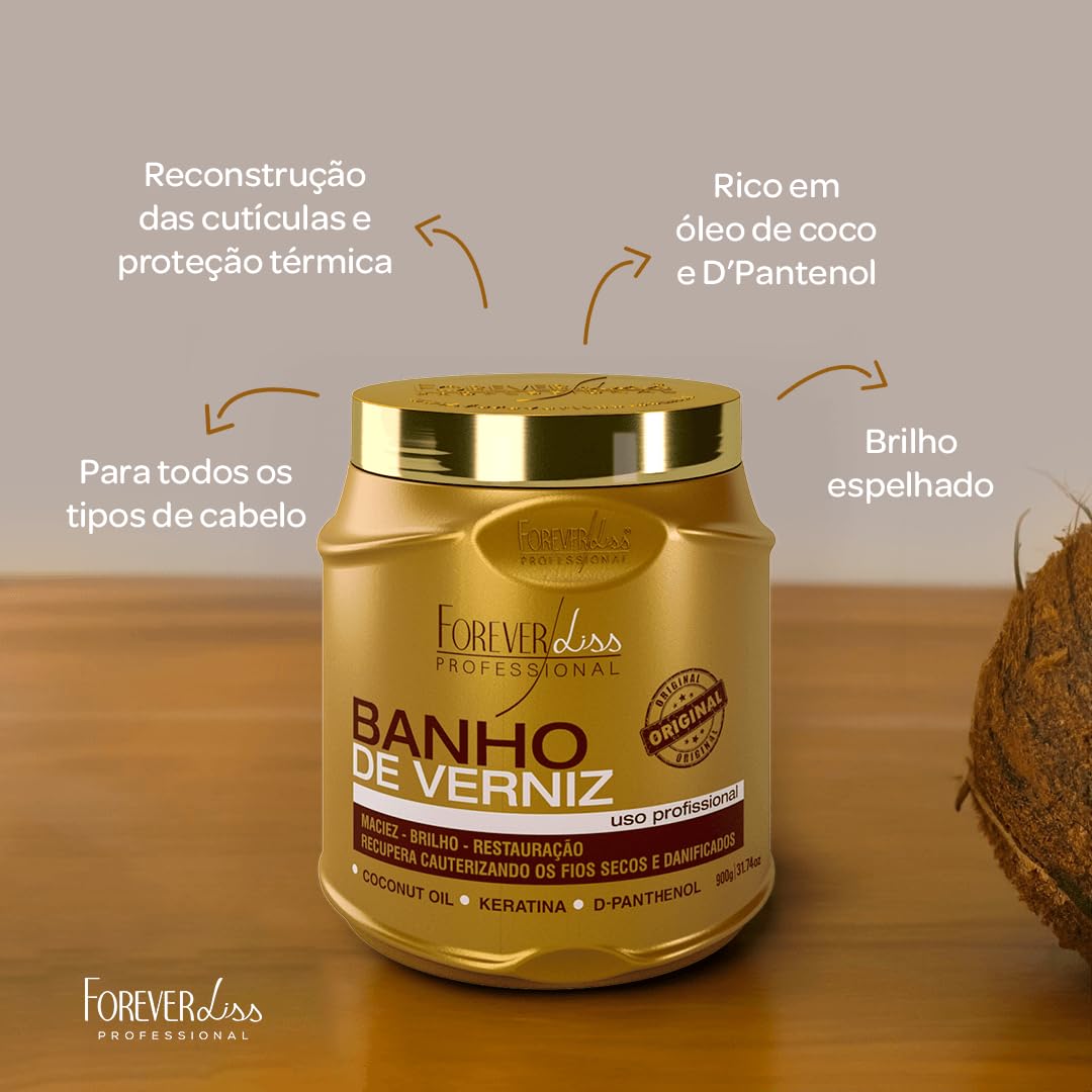 Forever Liss | Banho De Verniz Haarmaske | 1000 gr
