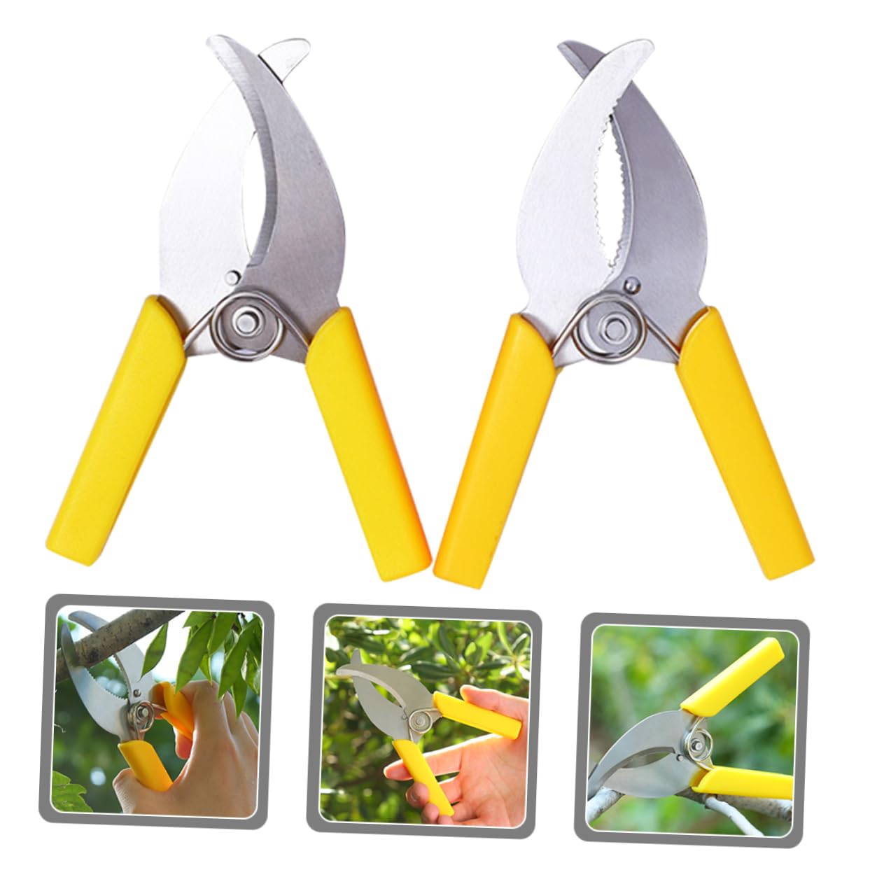 Abaodam 2 Ensembles Cisailles À Ceinturer Outil À Main Pour L'annelage Des Arbres Fruitiers Sécateurs À Main De Jardin Outil De Décapage D'écorce D'arbre Plastique 2 Pièces * 2