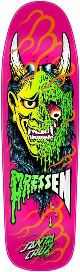 SANTA CRUZ Dressen Hannya Mask Pro Shaped 9.30in x 32.36in Skateboard Decks