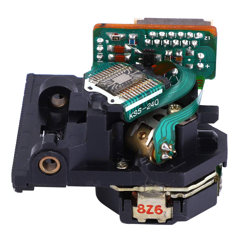 Tissting Lente óptica, precisión KSS-240A, mecanismo de lente láser de repuesto con reproducción estable, material ABS antiestático para reproductores de CD y DVD, entretenimiento en el hogar y