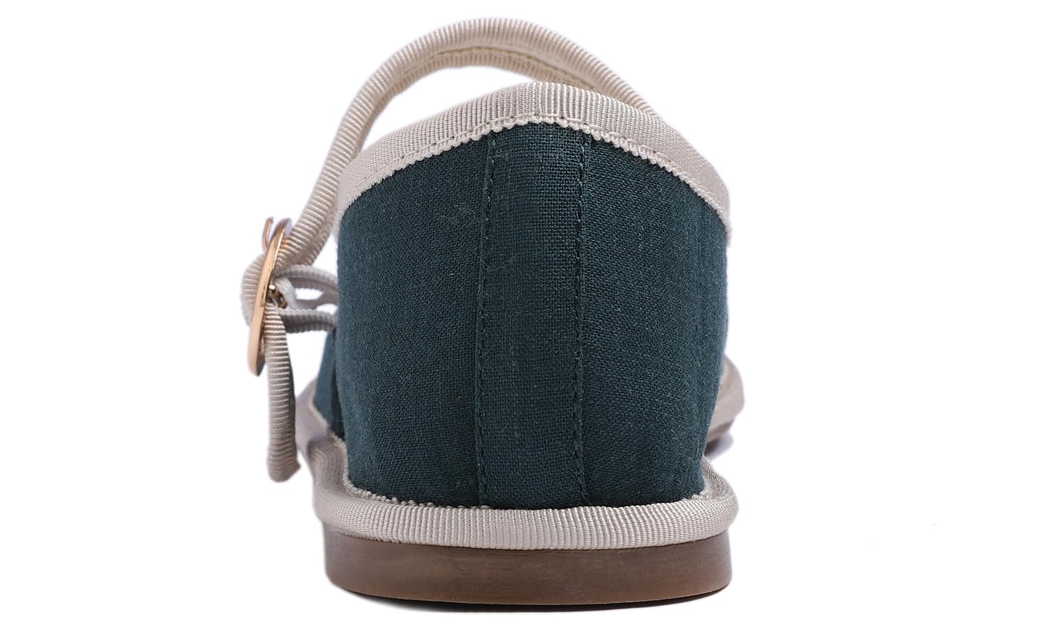 Feversole Women's Soft Breathable Mary Jane ，Mujer Zapatillas Merceditas De Lona Mary Jane