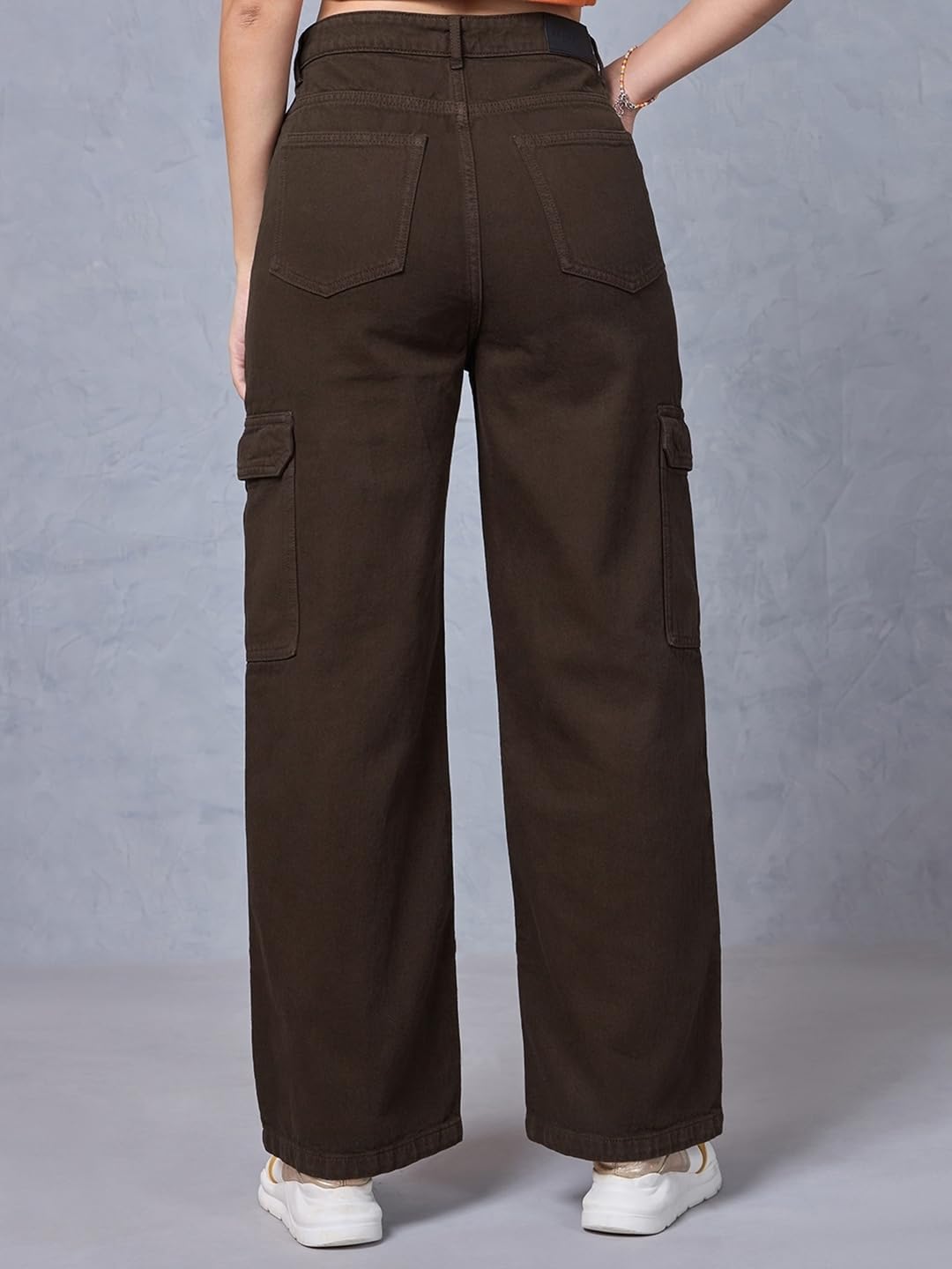 Bewakoof Jeans de corte recto 100 % algodón para mujer, pantalones para mujer, pantalones de mezclilla clásicos, uso diario, ropa de calle, ligeros y flexibles, pantalones rectos para mujer