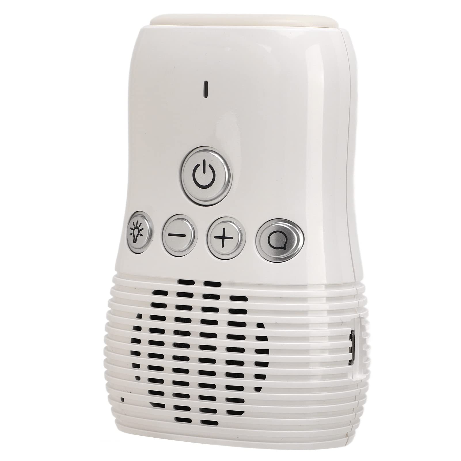 Baby Sound Monitor, Baby Bianco da 2,4 GHz Interfono Bidirezionale Luce Notturna 100‑240 V per Camera da Letto (Spina europea)