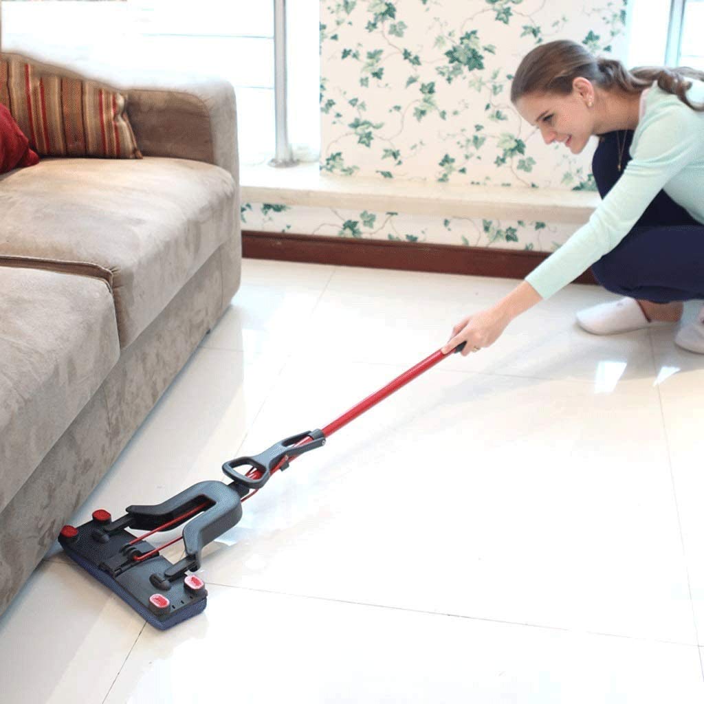 Mopa de esponja para uso comercial en el hogar, azulejos, baño, garaje, limpieza con escobilla de goma y mango largo telescópico extensible, fácil de secar
