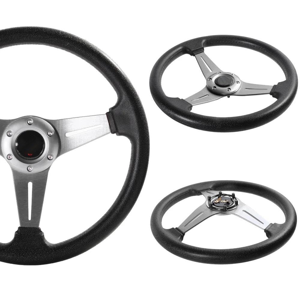 Sport Lenkrad Drift-Simulation Rennspiel Lenkrad Für Universal 350 Mm/14 Zoll(BLAU)