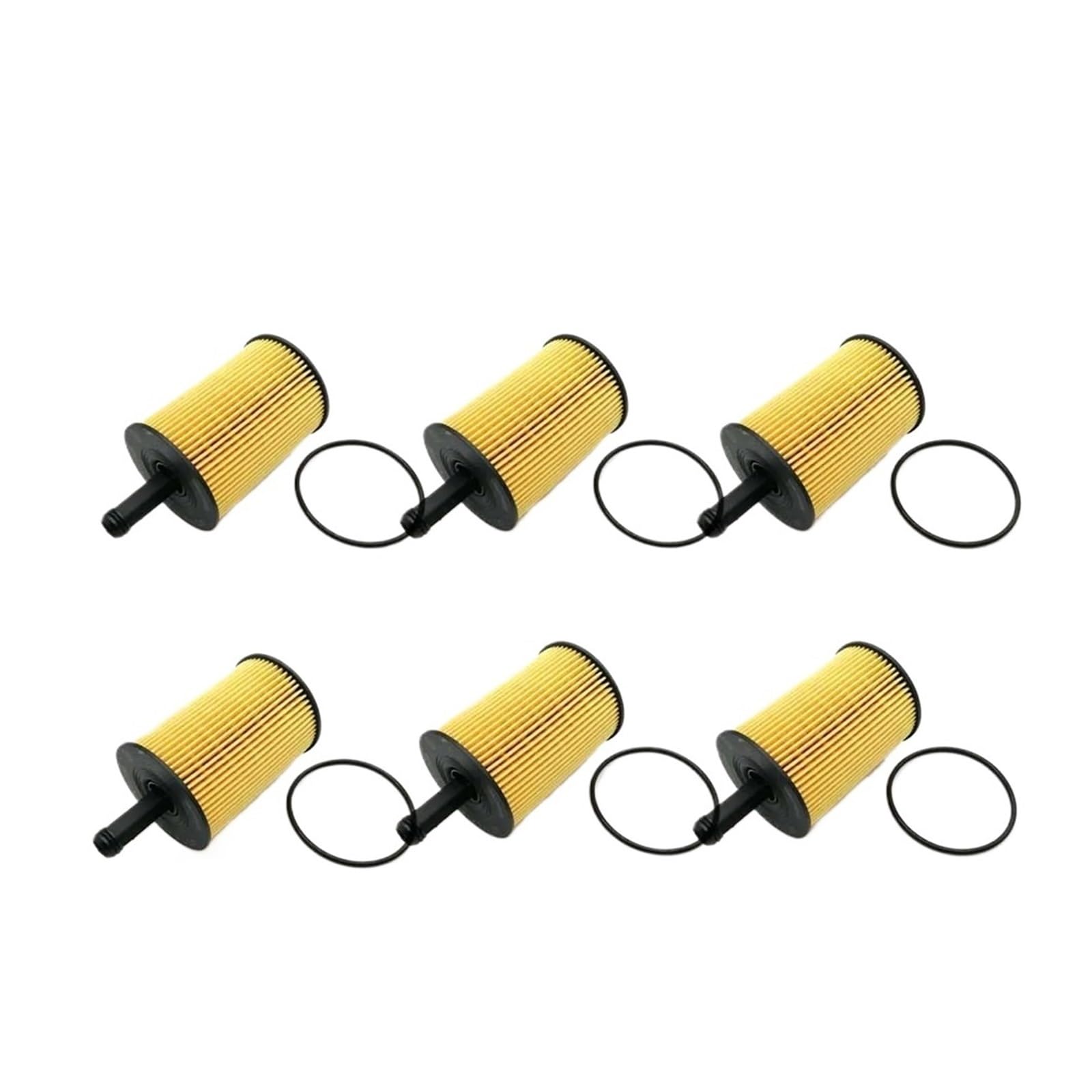 filtro de aceite del coche 6/3/1 Juego 071 115 562A Filtro de aceite de motor compatible con A3 2.0L y CC 3.6L HU719/7x(6Pcs)