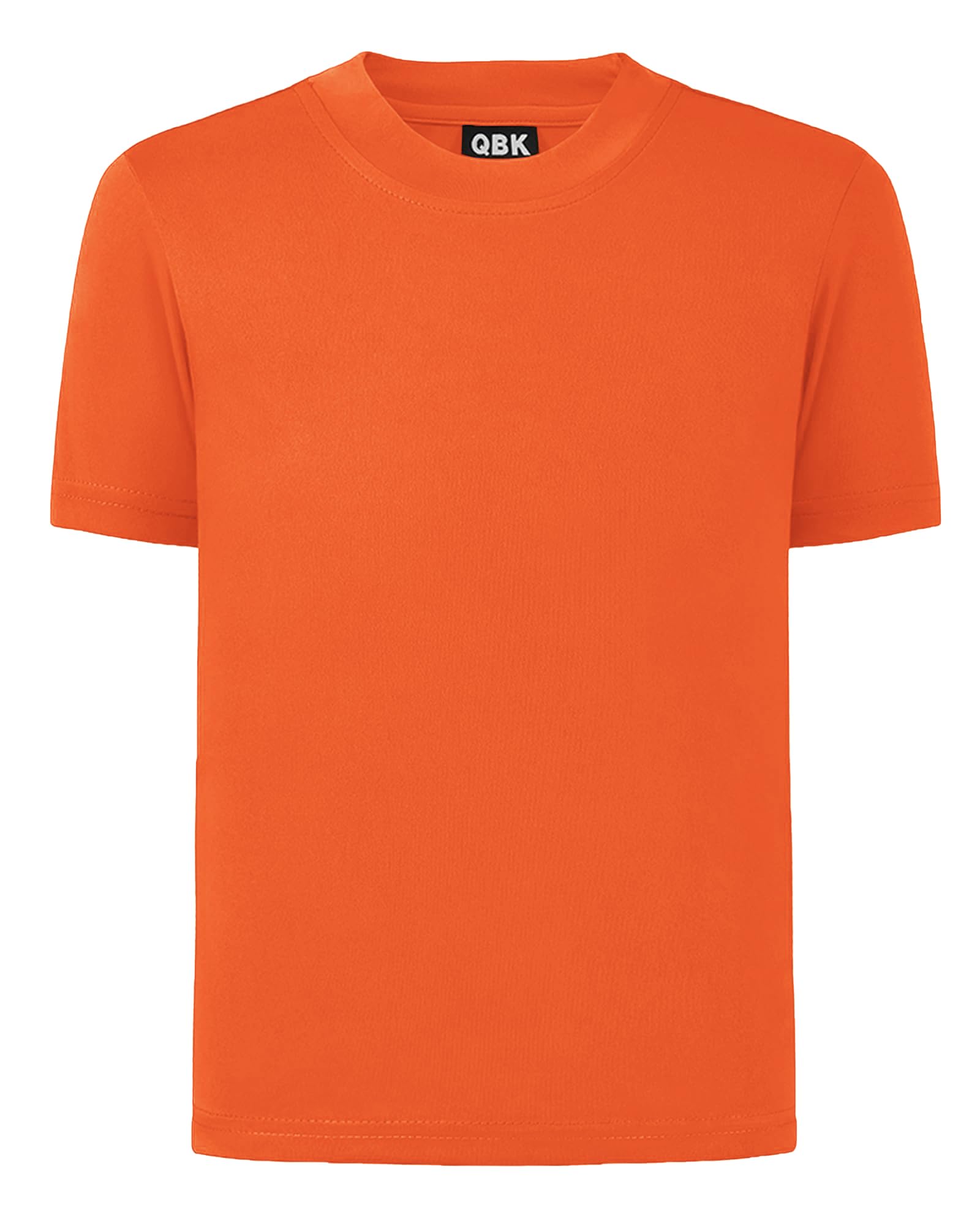 QBK 2T to Youth Neon Shirt Kids UPF 50+ Dry Fit Athletic Short Sleeve Tee | Boys and Girls Lightweight quick-dry UPF 50+ Rash Guard T Shirts for sports, swimming, school, outdoor play, customization.