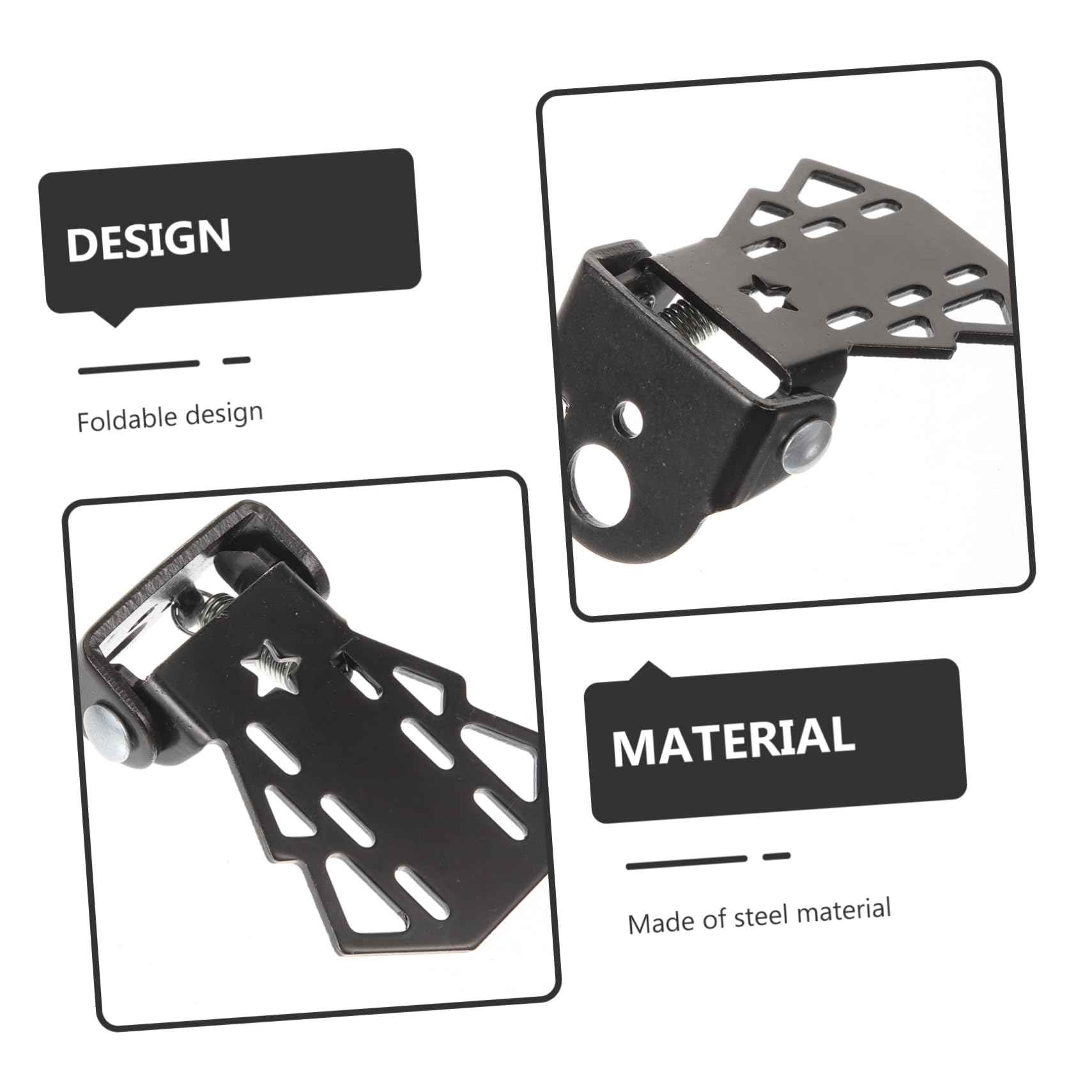 Abaodam 2Pcs Folding Bike Pegs Non Slip Pedal Footrests for Mountain and Road Bikes Durable Accessory for Carrying Compact Design for Enhanced