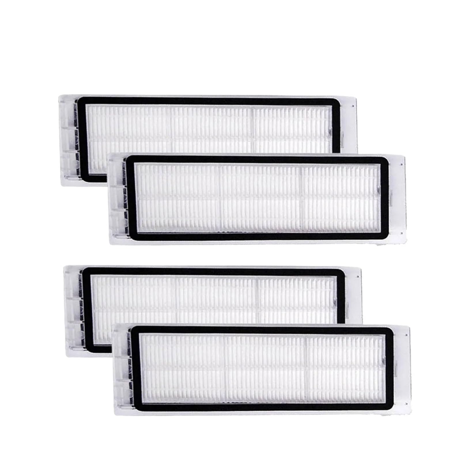 Washable Dust Bin Filter Accessories, Compatible for Roborock S5 Max S50 S55 S6 S6Pure E4 E5 S6MaxV Robot Vacuum Cleaner HEPA Filter(4PCS)