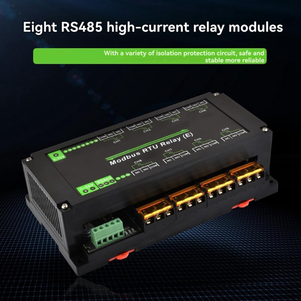 8-Ch Modulo Relè Ethernet RS485 con Protocollo Modbus RTU e Diverse Isolazioni Modulo Relè Ad Alta Corrente da 30A