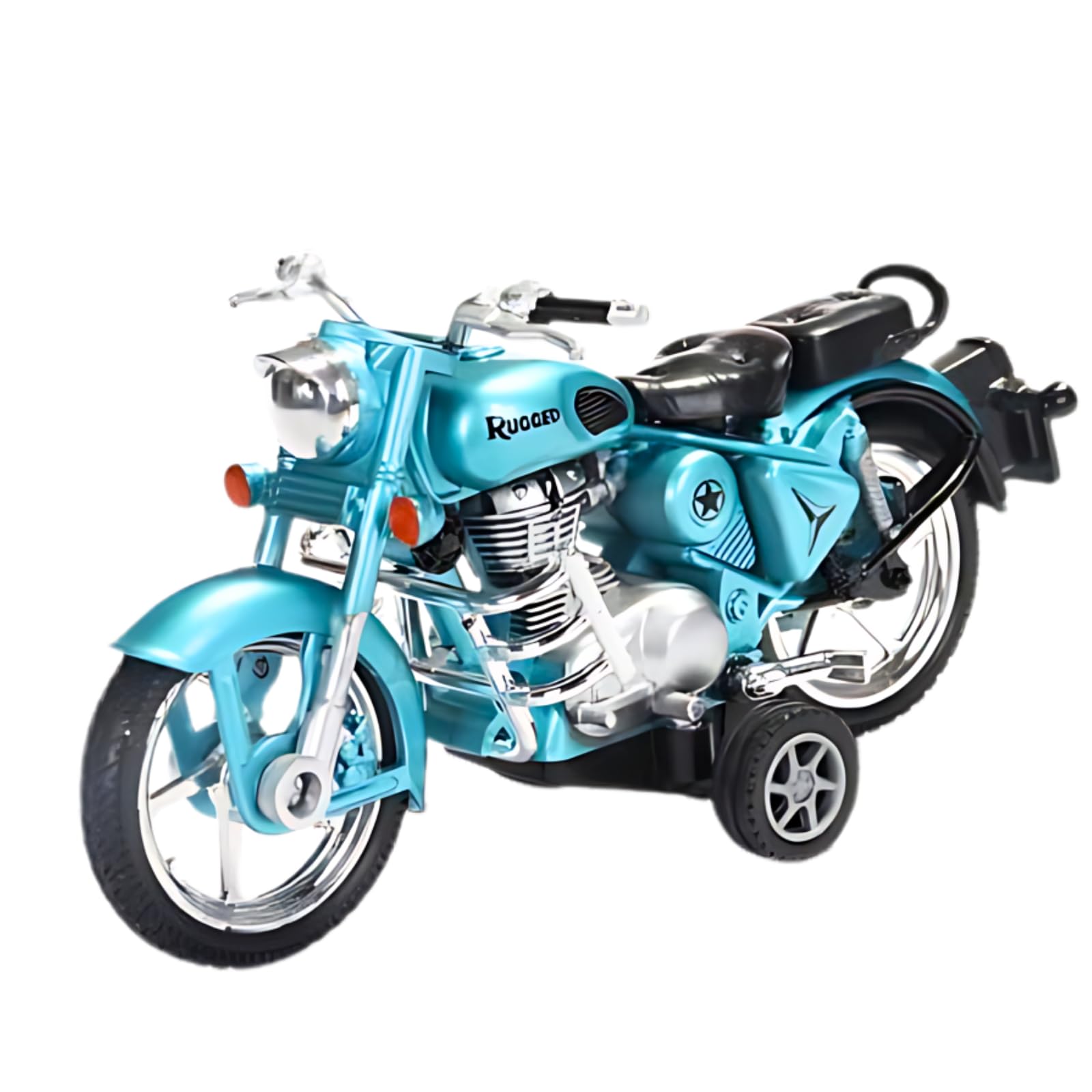 WooZee.. Rugged Bullet Bike Toy With Pull-Back Action Free Wheel Side Stand Realistic Design, Sky Blue, For Kid (B0CXX735XN) Amazon Price History, Amazon Price Tracker