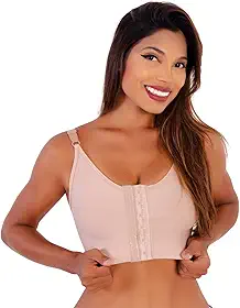 Sutiã Pós Cirúrgico Sem Costura Mamoplastia Silicone Reforço