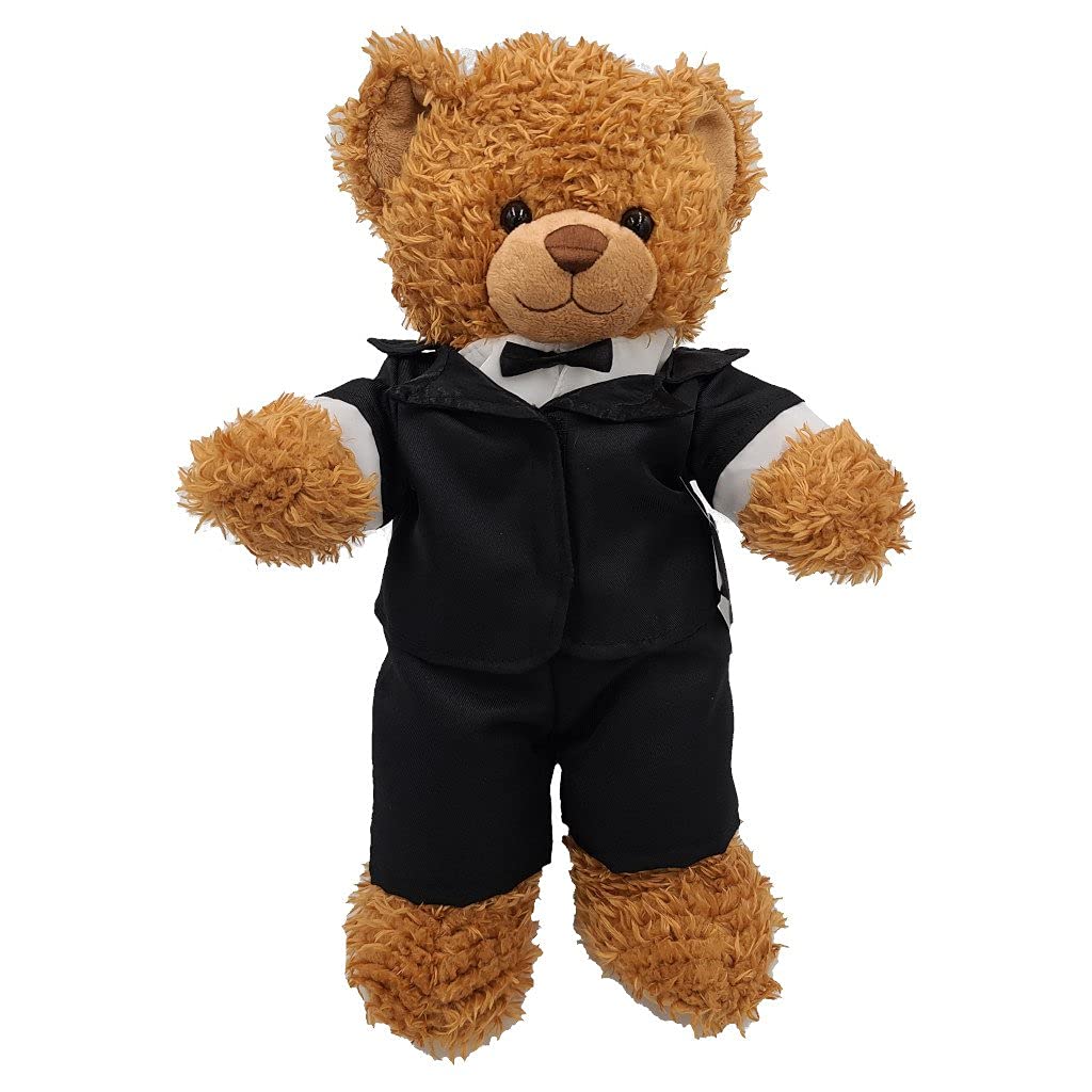BYO-BFF Stuffed Animals Plush Toy Outfit – Tuxedo Outfit 16”, BlackWhite