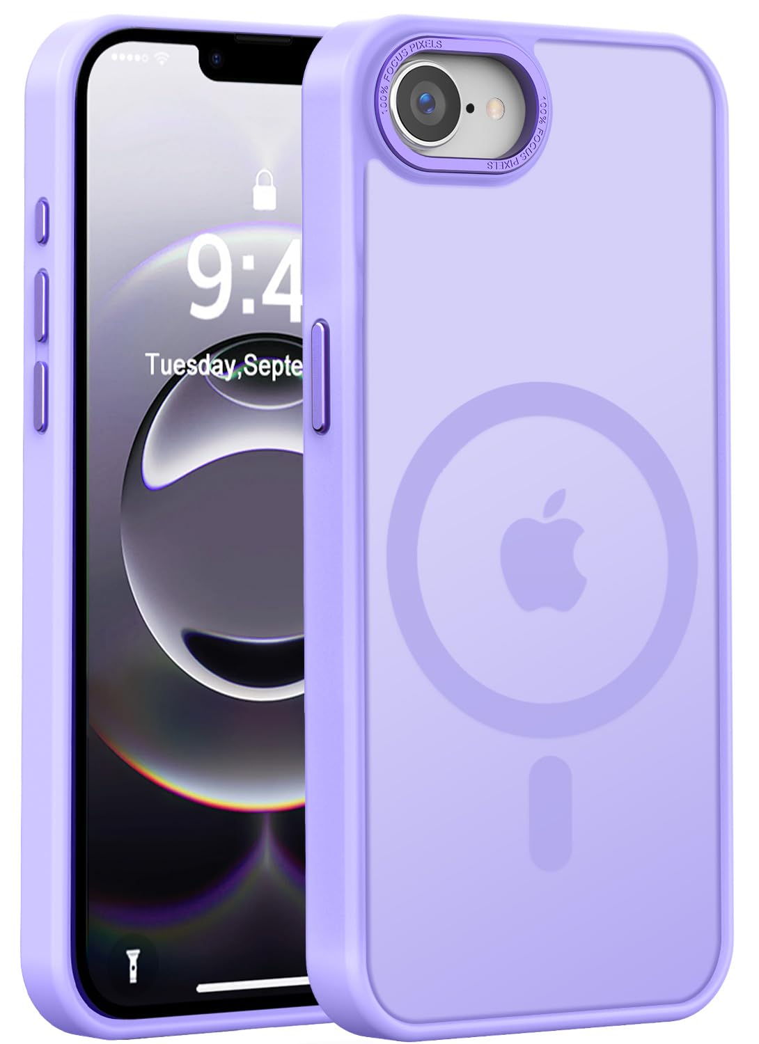Newfuture Strong Magnetic Compatible with iPhone 17 Pro Case [13 FT Military Drop Protection] [Compatible with Magsafe] Slim Translucent Matte Shockproof with Anti-Fingerprint Phone Case, Tender Pink — view 106
