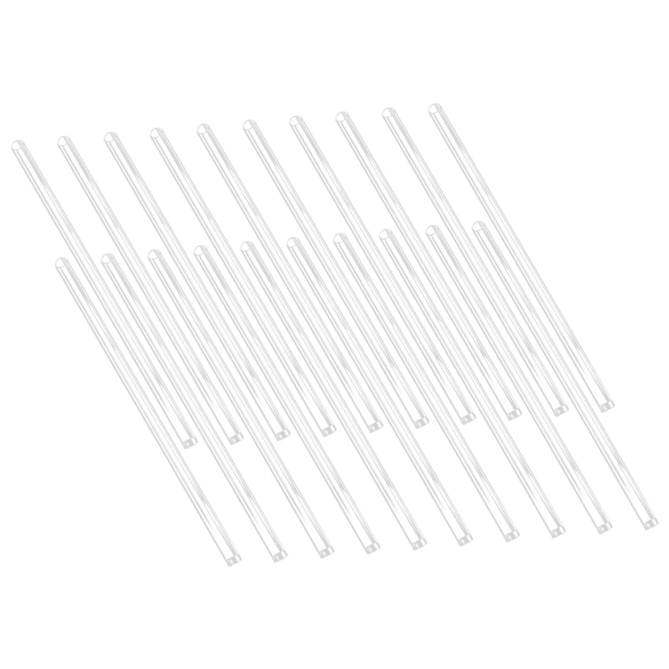 Happyyami 20pcs Led Shower Light Tubes Transparent Replacement Tubes for Outdoor Decoration for Shower for Festive Ambiance