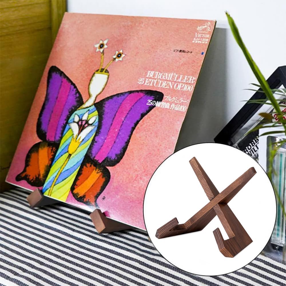 Portapiatti In Legno Per Esposizione - Supporto Per Ricette, Libri E Decorazioni - Foto 9